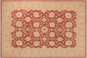 handmade Traditional Kafkaz Chobi Ziegler Brown Beige Hand Knotted RECTANGLE 100% WOOL area rug 10 x 14